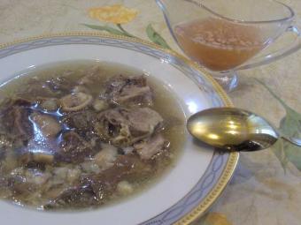 грузинский суп хаш