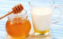 мед с молоком и содой