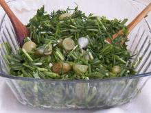 салат с маринованной зеленью